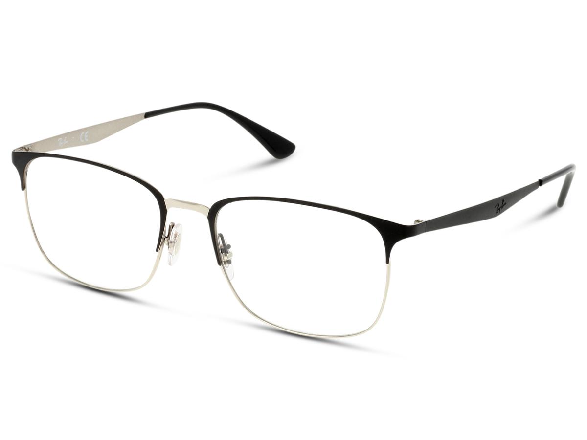 RayBan RX6421 eyeglasses for men in Silver Matte Black