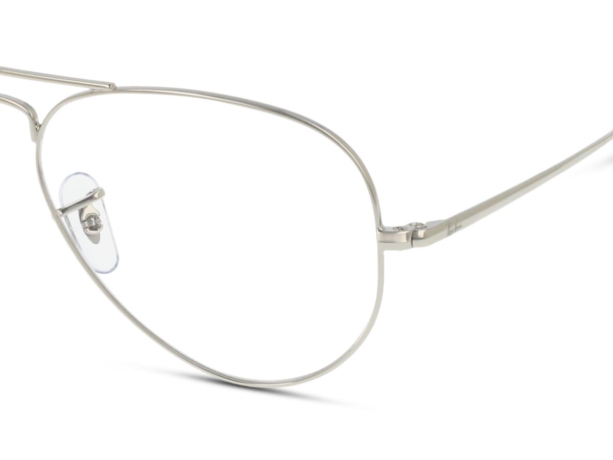 Ray-Ban RX6489 Aviator eyeglasses for women in Silver