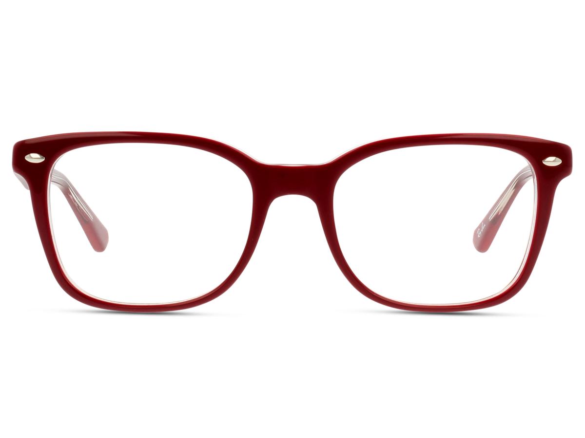 RayBan RX5285 eyeglasses for women in Bordeaux Transparent
