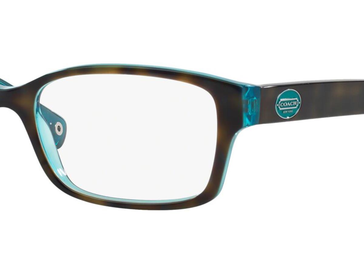 Coach HC6040 BROOKLYN eyeglasses for women in Dark Tortoise Teal