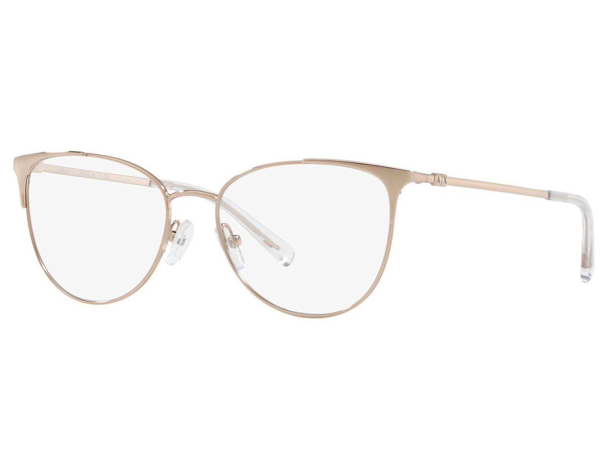 Armani Exchange AX1034 eyeglasses for women in Shiny Rose Gold