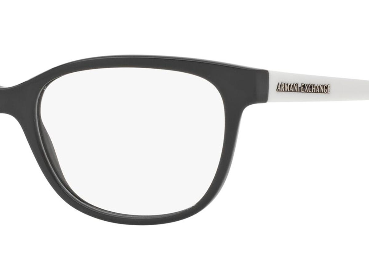 Armani Exchange AX3037 eyeglasses for women in Shiny Black
