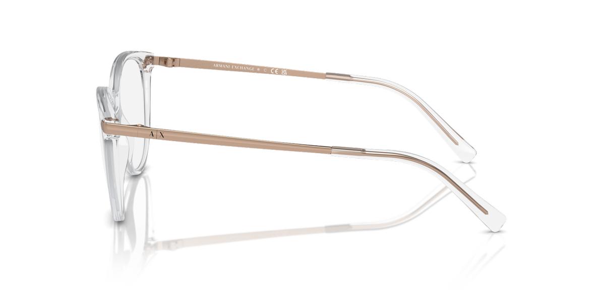 Armani Exchange AX3078 eyeglasses for women in Shiny Crystal