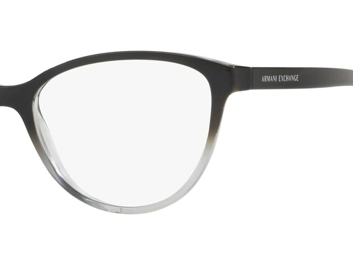 Armani Exchange AX3053 eyeglasses for women in Shiny Black Grey