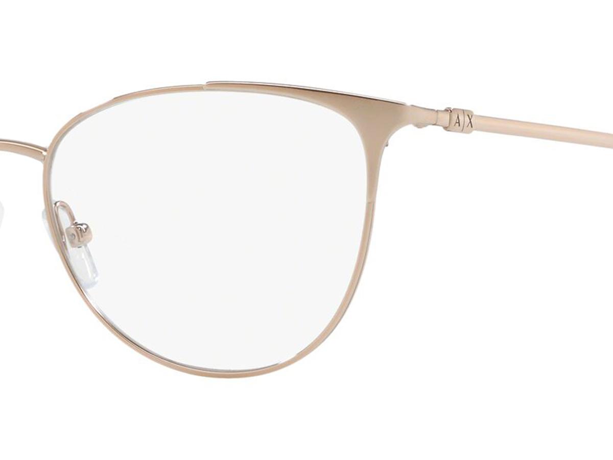 Armani Exchange AX1034 eyeglasses for women in Shiny Rose Gold