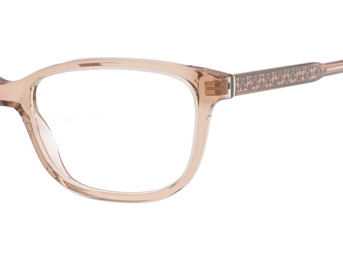 Coach HC6143 eyeglasses for women in Transparent Peach